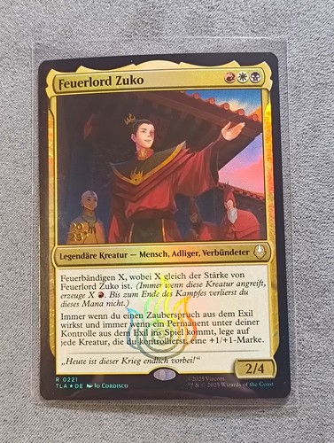 Mtg firelord zuko avatar tla - mtg/firelord,