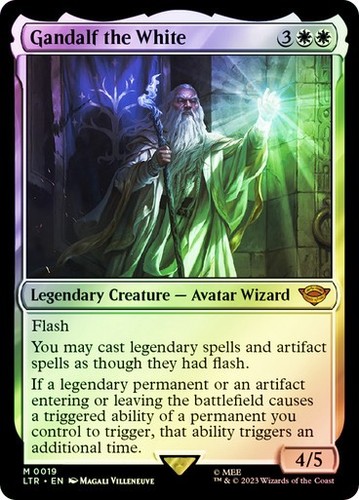 Gandalf the white foil ltr - white, *foil*